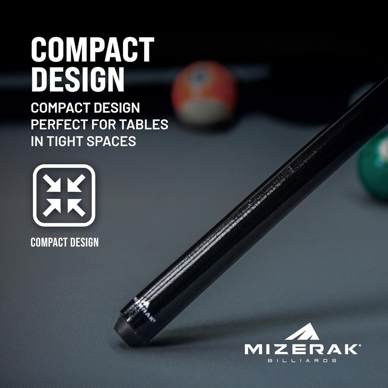 Mizerak 40″ Shorty Pool Cue – One-Piece Hardwood Stick – 12mm Leather Tip – Best for Kids, Tight Spaces, or Precision Shots - Image 5